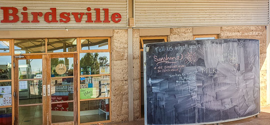 Open at last, the Birdsville Service Station also hosts a general store. [1137]