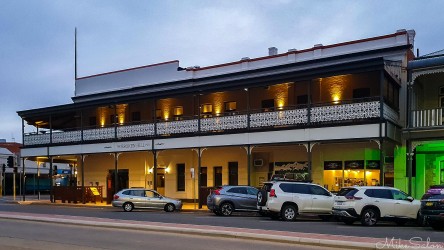Rather exploiting its initials, the Broken Hill Pub was where we had our best meal in this town, from an excellent menu. First opened in 1886, underwent numerous name changes and renovations until re-emerging as BHP in 2020. [2839]