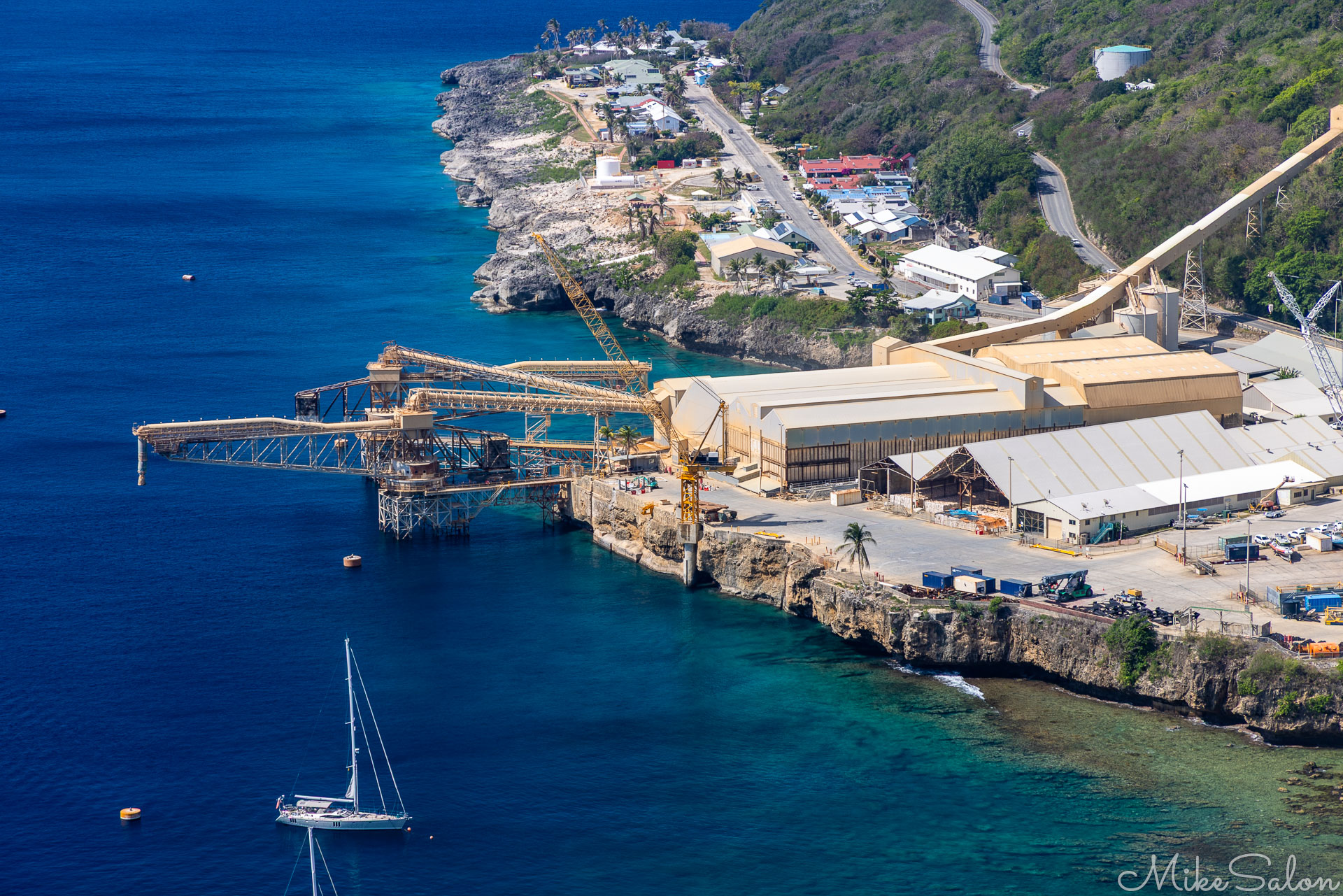 The phosphate loader at Christmas Island port. [0077]