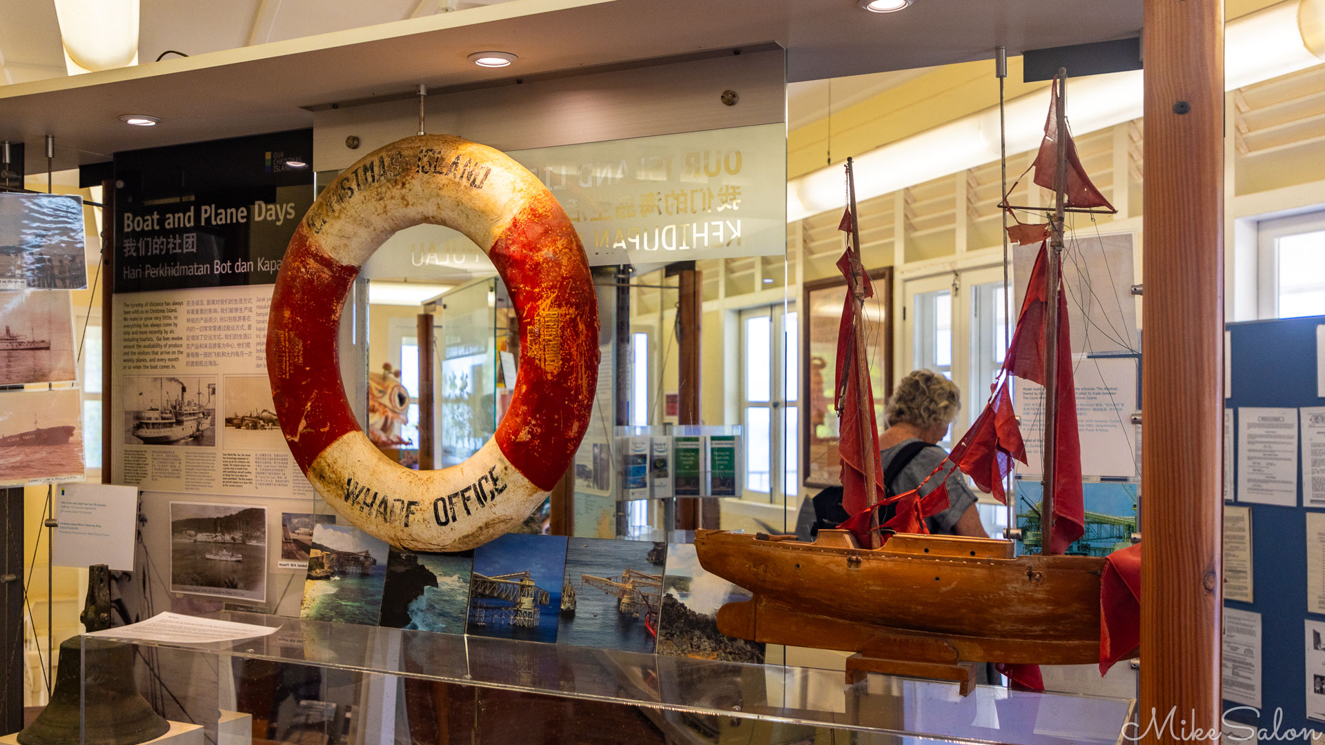 Inside the Christmas Island Museum. [0206]