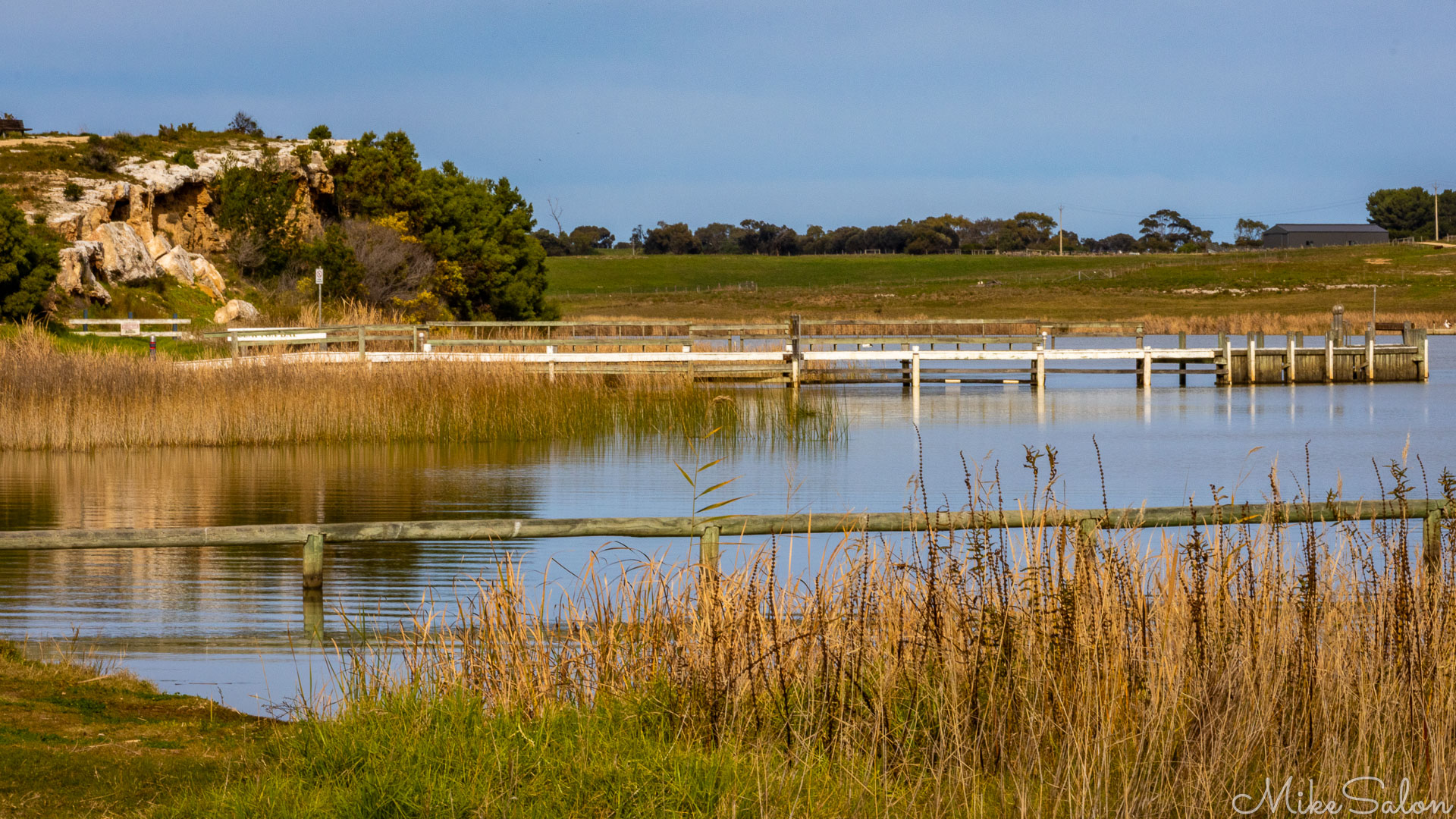 From the waterfront at Clayton Bay. [2172]