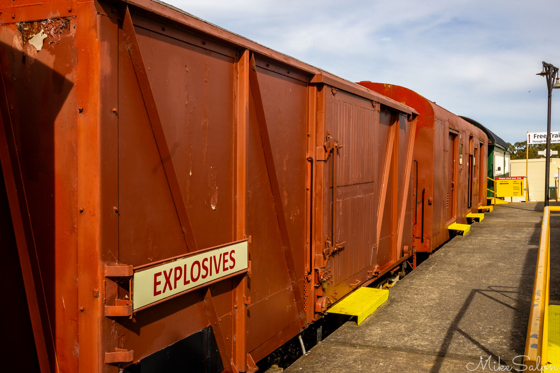 Carriages at the Milang Railway Museum. [2192]