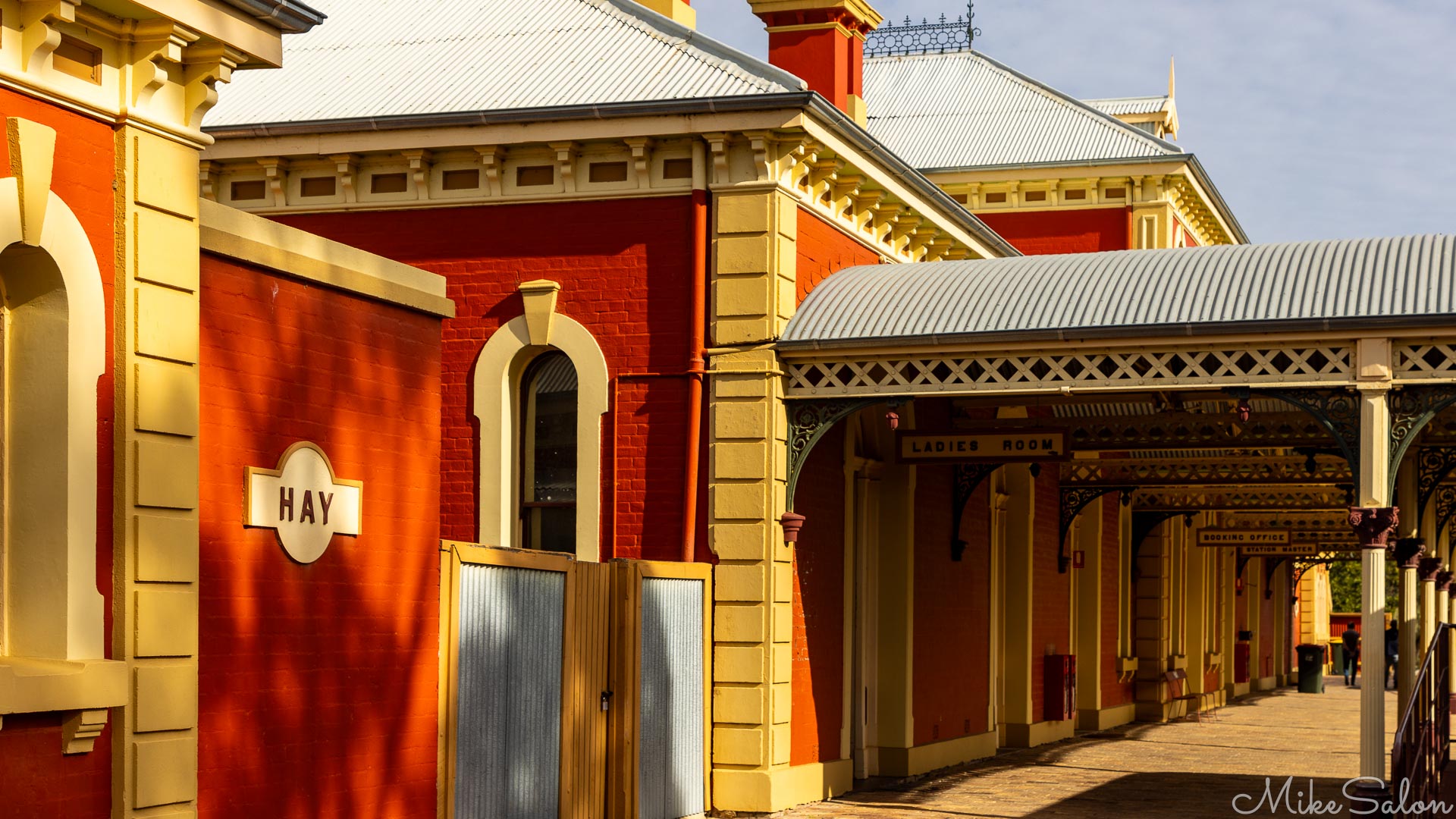 Hay Railway Station from the outside. [1970]