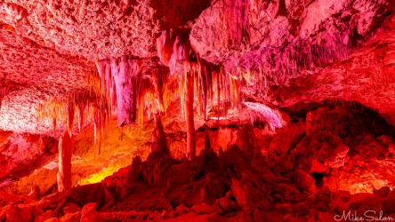 Image from a sound and Light show in a limestone cave. [3911]