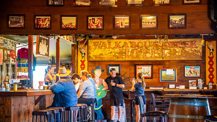 A rare pub on the long drive between Cloncurry and Winton, the Walkabout Creek Hotel is a mandatory rest stop for travellers. [0951]