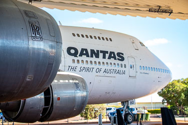 This retired Jumbo is a Boeing 747-238B. It symbolises the airline’s modern expansion and the democratisation of air travel. [0991]