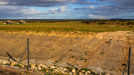 To preserve the view from the Lodge, the fence keeping the animals out is laid along a ditch. [2731]