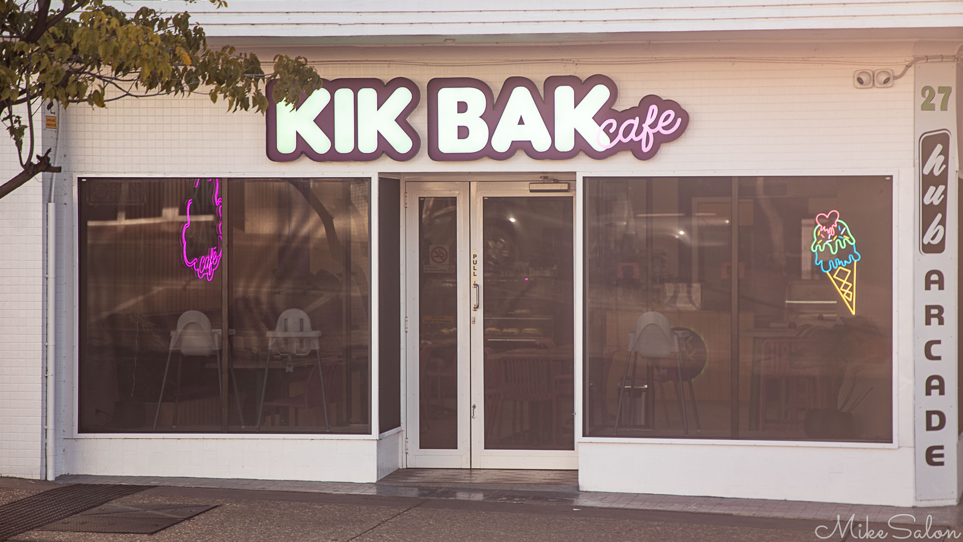 Front of the Kik Bak Cafe in Mt Isa. [0912]