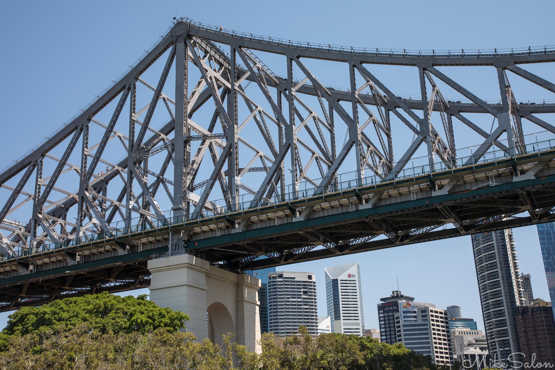 Brisbane's Heritage Listed Story Bridge : The longest cantilever bridge (1940) in Australia connects Fortitude Valley to Kangaroo Point in Brisbane, and is named after a prominent Queensland public servant. (0D0A4244.jpg)<br>Camera: Canon EOS 5D Mark IV