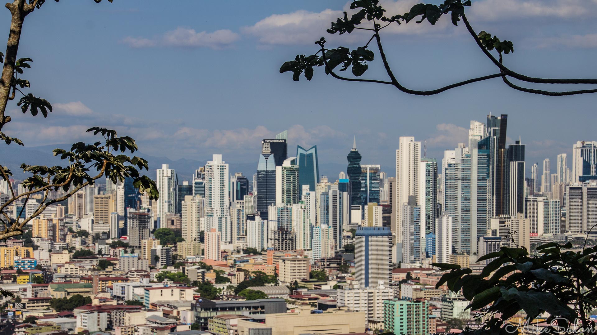 Panama City Skyline : View of modern Panama City as seen from Camino de Cruces National Park. (IMG_7034.jpg)<br>Camera: Canon EOS 60D