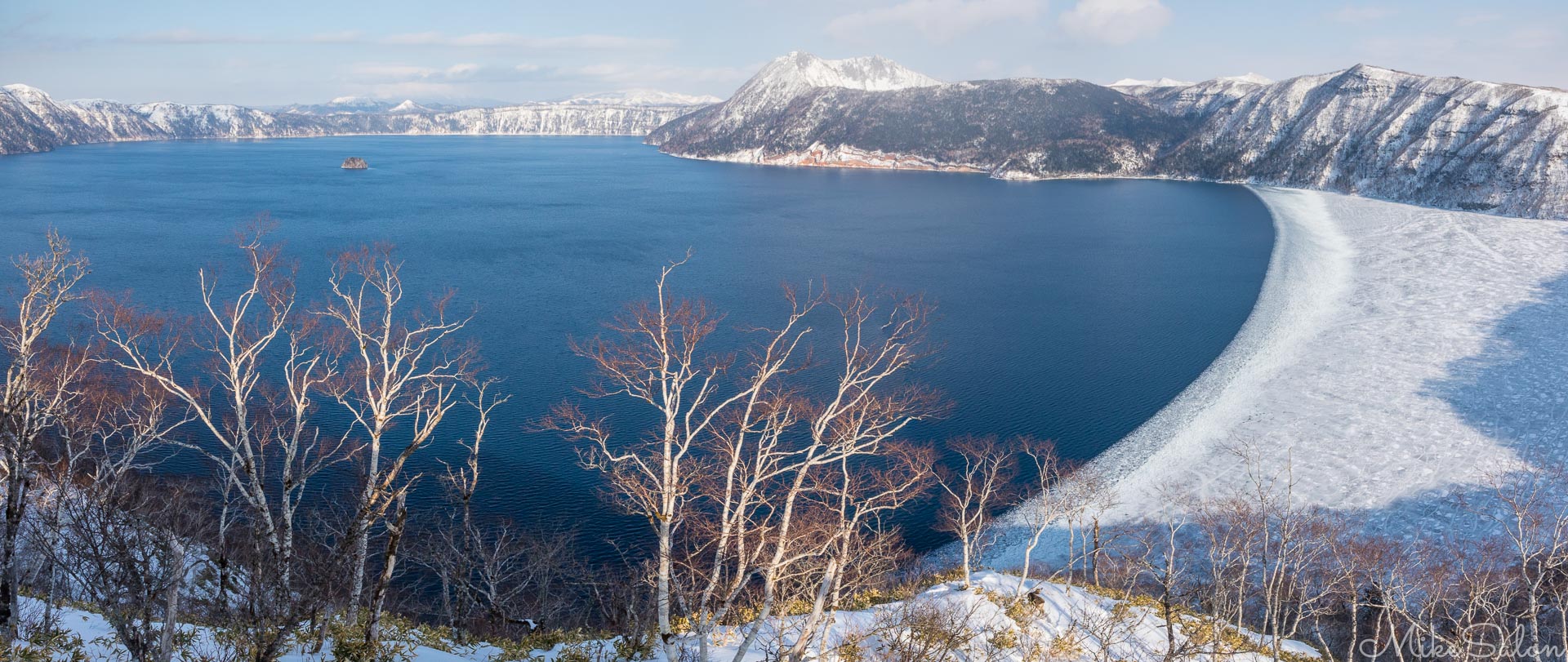 Lake Mashu, Hokkaido : This stunning lake is blue, clear and deep, sitting in the caldera of a volcanic eruption 7000 years ago. (0D0A0032-Pano.jpg)<br>Camera: Canon EOS 5D Mark IV